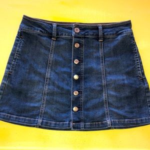 American Eagle Jean A Line Skirt